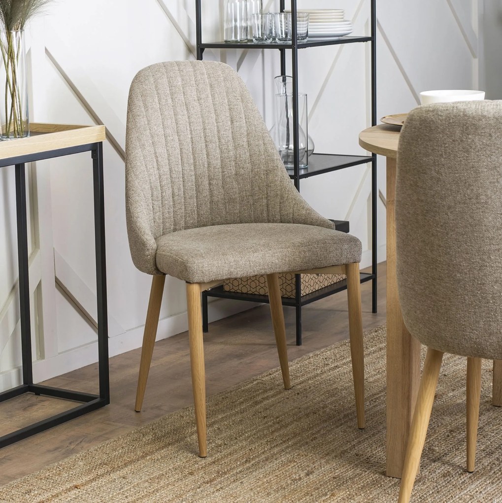 PROXIMA.store - Čalúnená jedálenská stolička TORINO FARBA: čierna