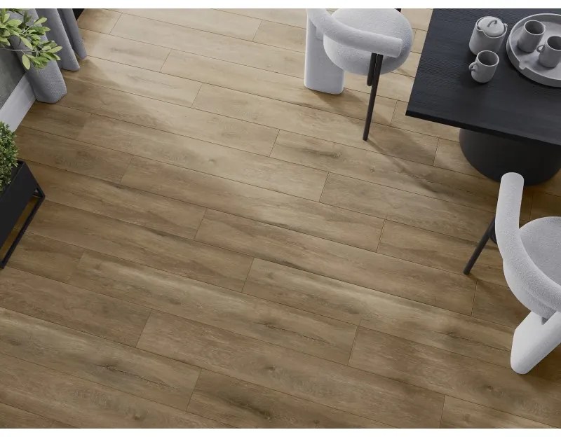 Mexen Long Creek, vinylová podlaha 1240x182 mm SPC 6,5 mm, IXPE 1,5 mm, 4-stranná V-drážka, dub, F1050-1240-182-505-4V1-01