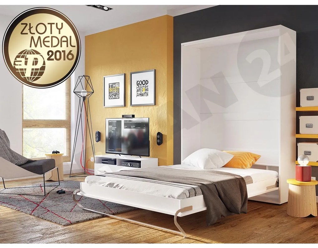 Sklápacia posteľ Concord Pro I, Farby: šedý, Rozmer postele: 140x200