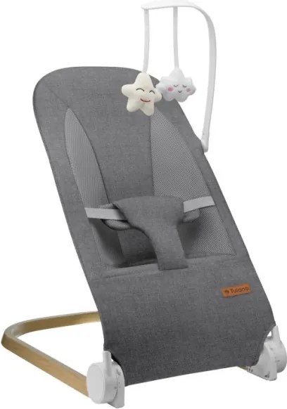 Detské hojdacie kreslo Moon 50 sivé