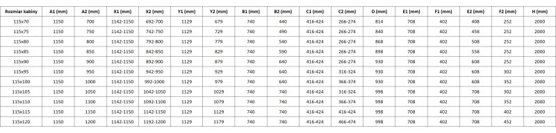Mexen Lunar Duo, výklopný sprchový kút 115 x 95 cm, 8mm číre sklo, oceľový profil, 834-115L-095P-97-00