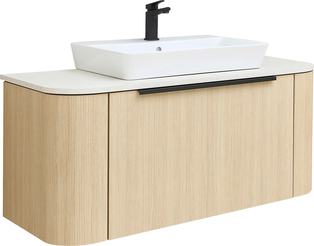 XXXLutz SKRINKA S UMÝVADLOM, farba duba, farba duba, 107,2 cm Sadena - Kúpeľňové skrinky - 001864006601