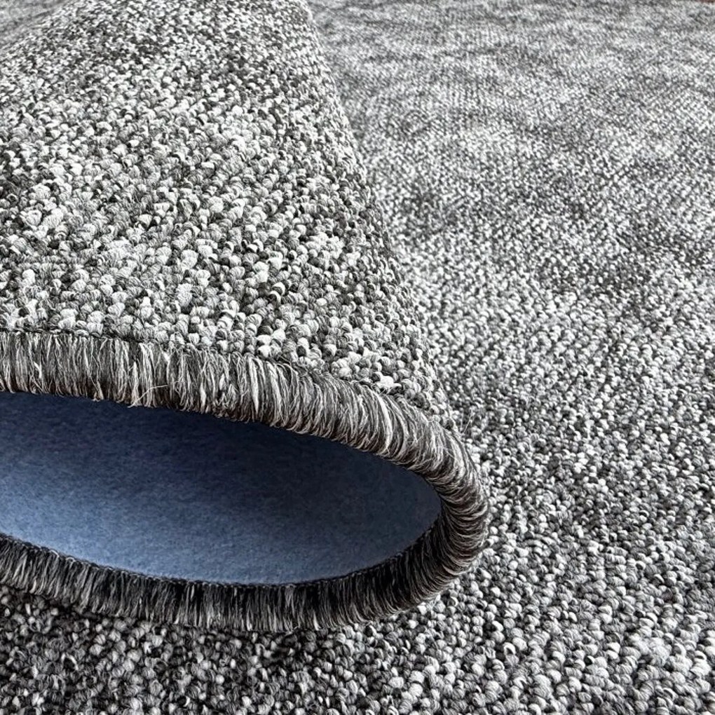 Vopi, Metrážny koberec Madrid šedý - neúčtujeme odrezky z rolky, na mieru, šíře 1,33m,1m,2m,3m,4m,na mieru, neúčtujeme odrezky, šedá, filc, chodba / predsieň