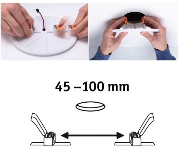 Paulmann 92391 - LED/8,5W IP44 Kúpeľňové podhľadové svietidlo VARIFIT 230V