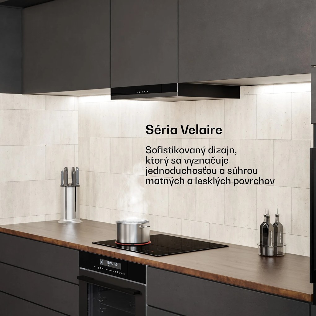 Klarstein Velaire sklokeramická varná doska, elegantná, minimalistická, výkonná, 4 varné zóny, 6700 W, 60 cm