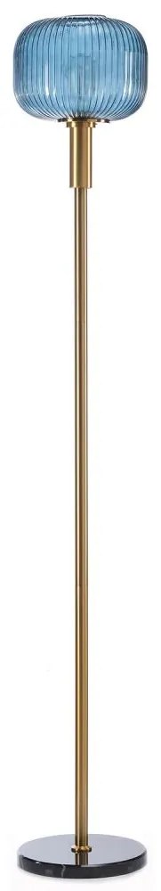 ONLI - Stojacia lampa DOROTY 1xE27/22W/230V modrá/zlatá