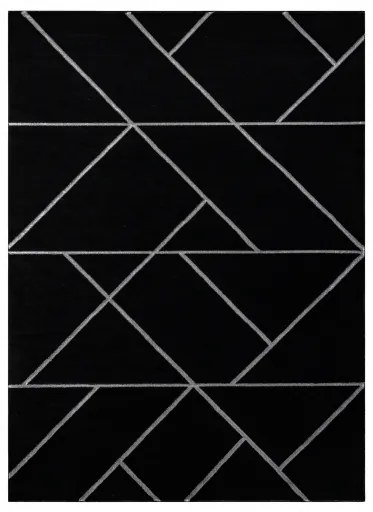 Koberec EMERALD 7543 čierno / strieborný