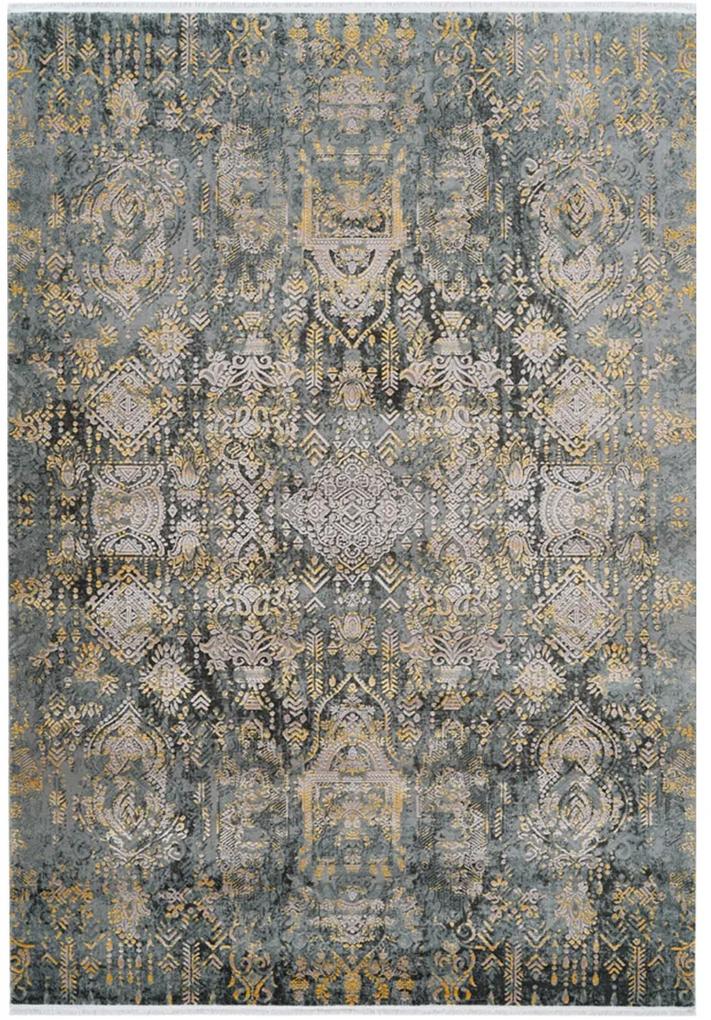 Koberce Breno Kusový koberec ORSAY 700/grey yellow, viacfarebná,80 x 150 cm