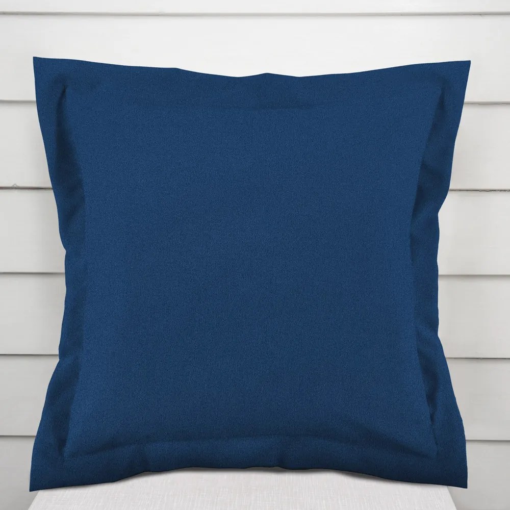 Biante Dekoračná obliečka na vankúš s lemom BKU-117 Námornícka modrá 30 x 50 cm