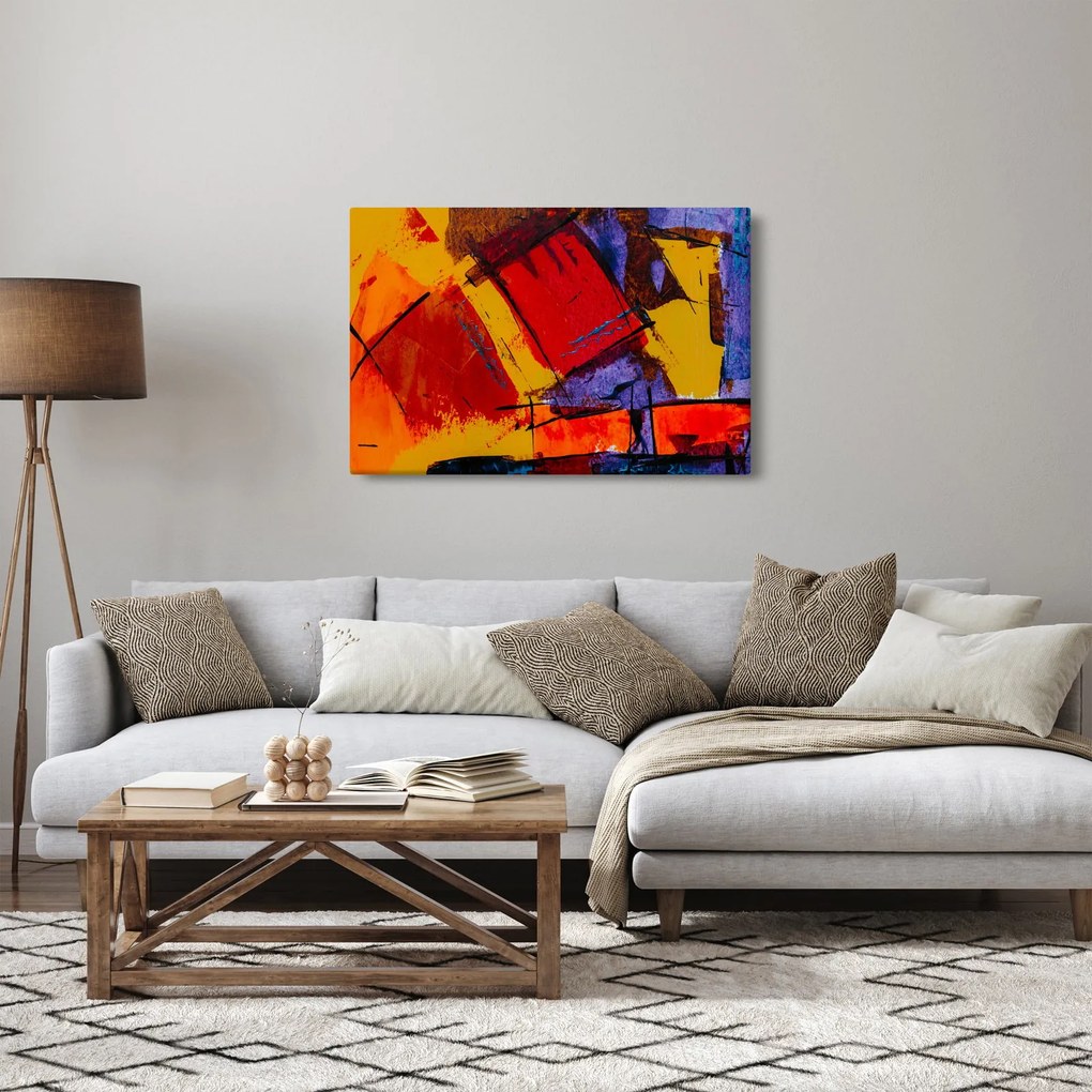 Obraz abstrakcie (90x60 cm)
