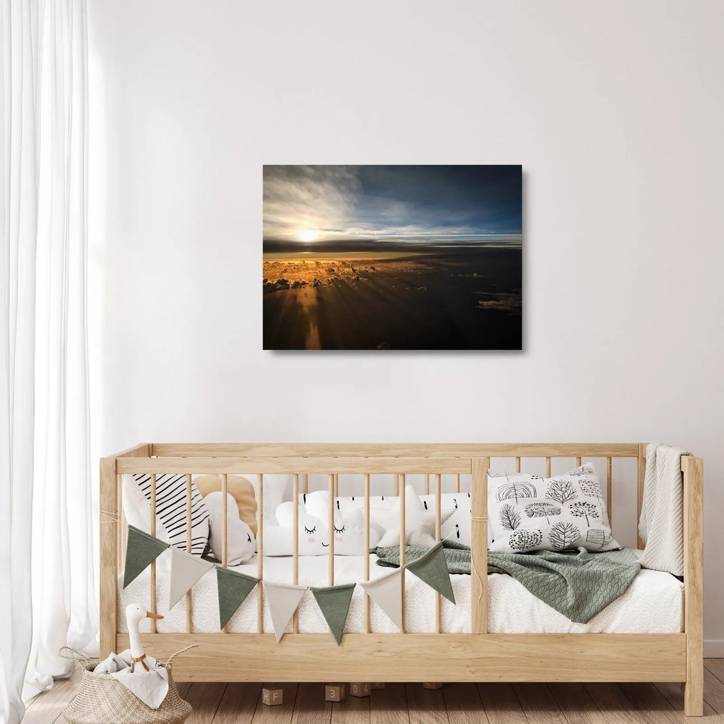 Sklenený obraz neba (70x50 cm)