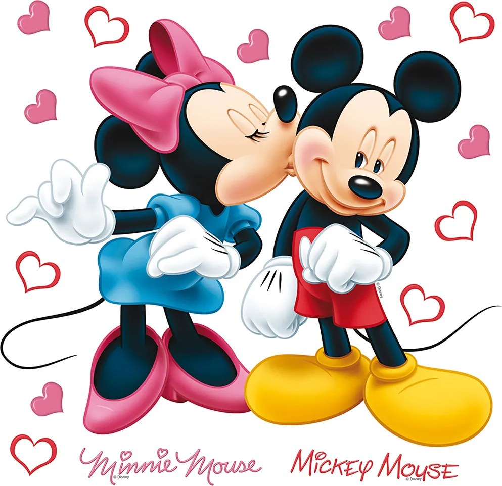 Detská samolepka DISNEY MICKEY &amp; MINNIE 30x30 cm