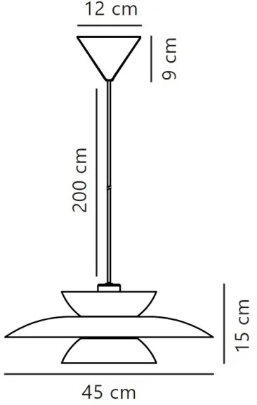Nordlux - Luster na lanku CARMEN 1xE27/40W/230V čierna