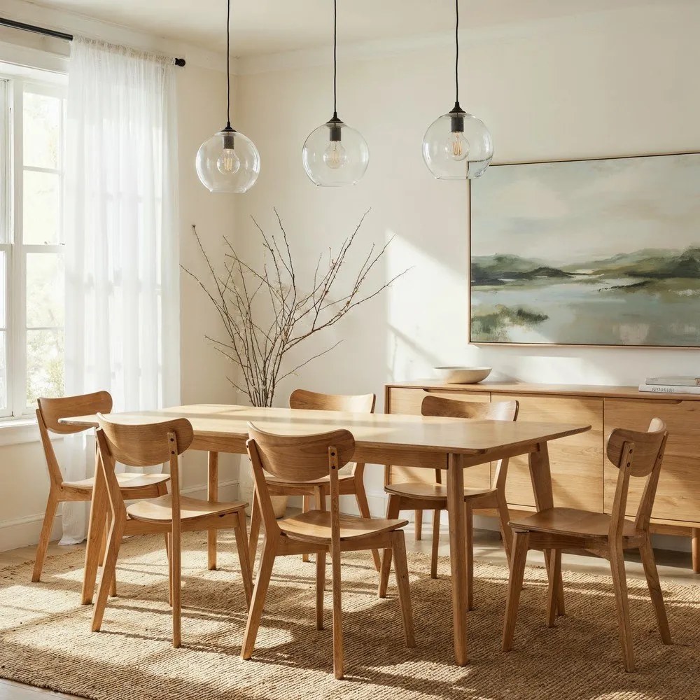 Jedálenské stoličky v dekore duba Roxby - Actona