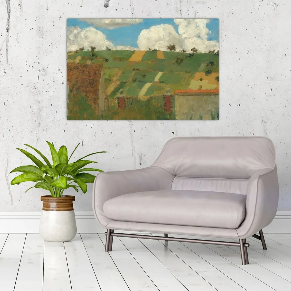 Obraz - Edouard Vuillard, Landscape of the Ile de France, reprodukcia (90x60 cm)