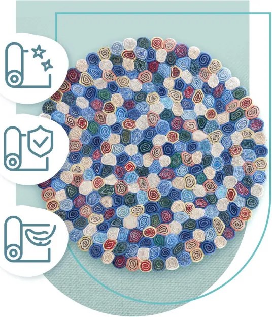 Koberec Sushi Color Multi kruh