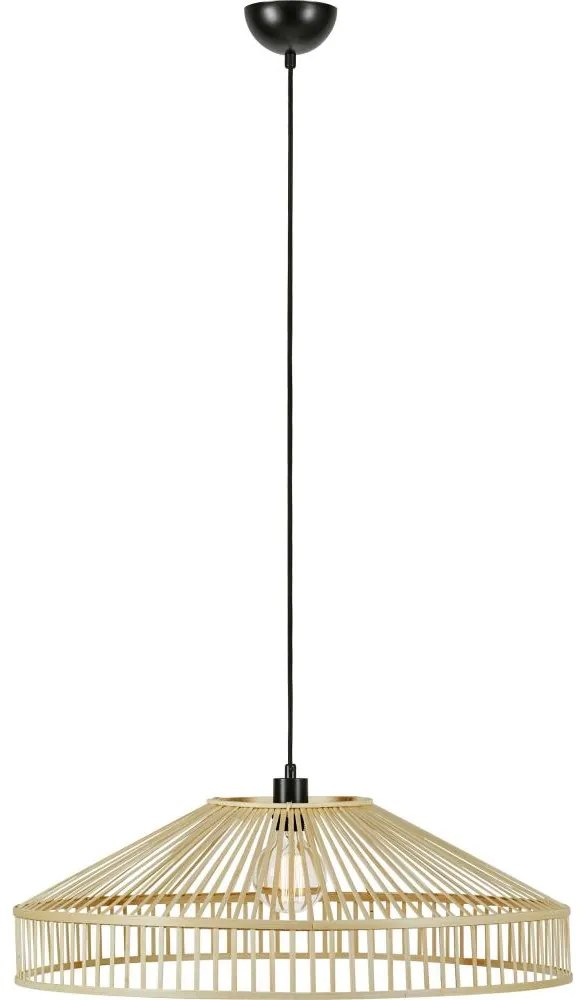 Markslöjd 108783 - Luster na lanku TAPA 1xE27/40W/230V béžová/bambus