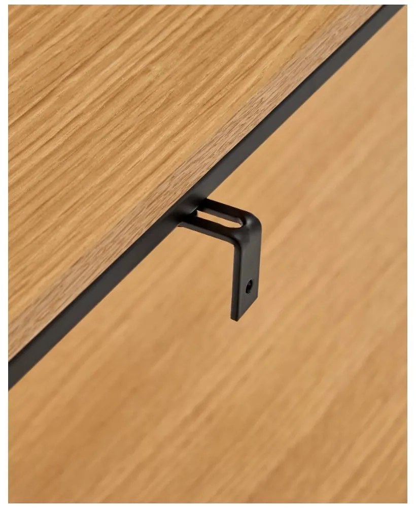 Konzolový stolík v dekore duba 120x30 cm Yona - Kave Home