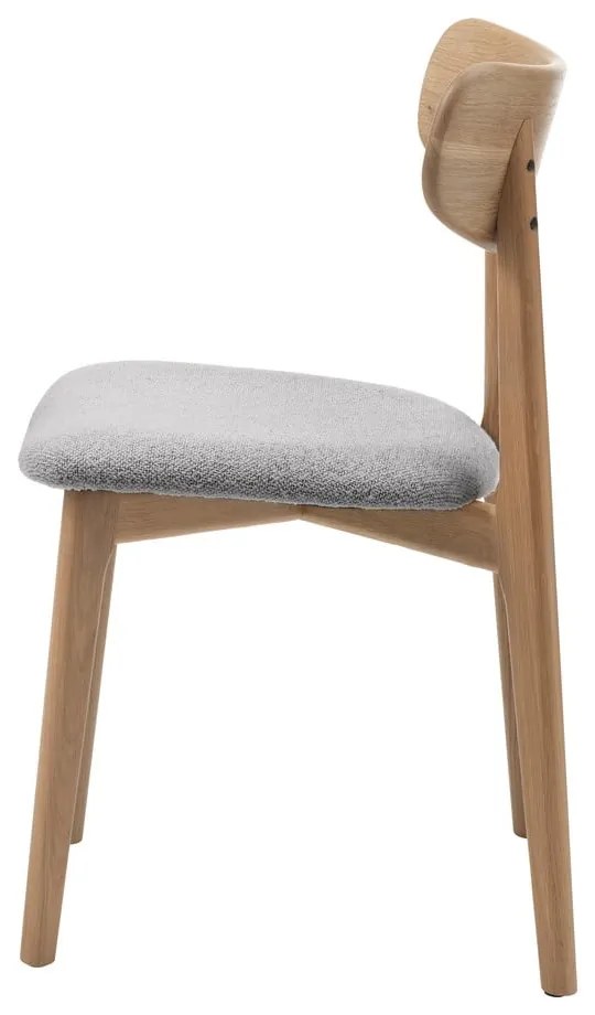 Svetlosivá/v prírodnej farbe jedálenská stolička Elim – Unique Furniture