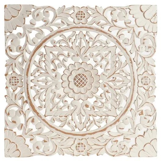 Obraz na stenu Retro 100x100x3 ručne vyrezávaný indický masív mango