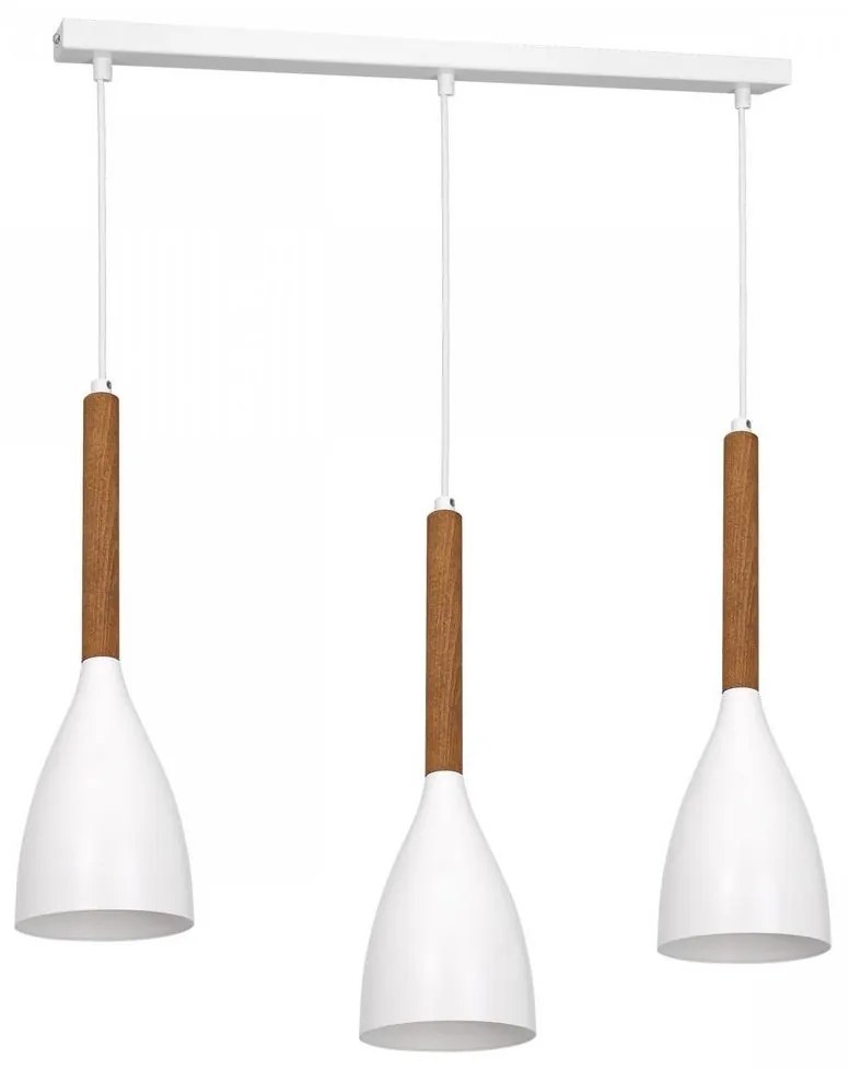 Luster na lanku MUZA NEW 3xE27/60W/230V biela