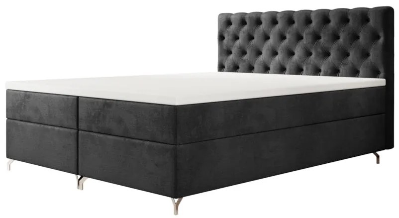 Čalúnená posteľ boxspring FESTER 2 - monolith 92 / 180x200