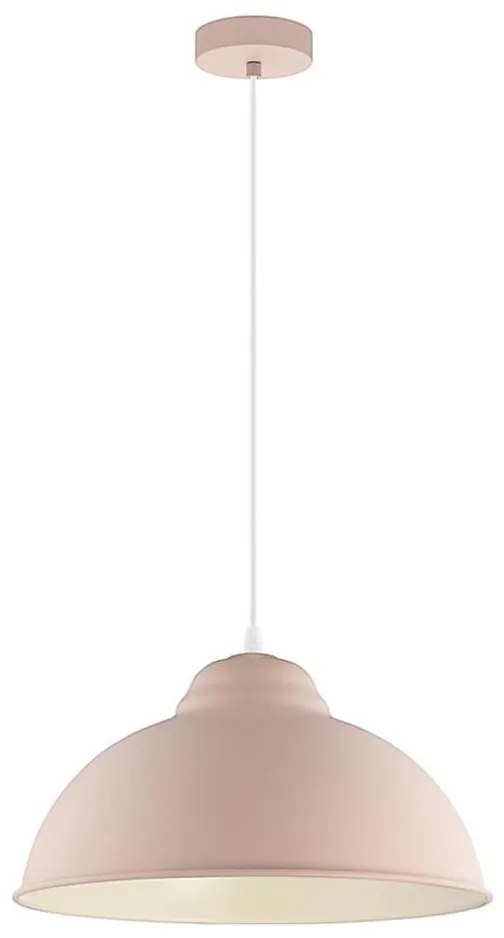 Eglo 54964 - Luster na lanku TRURO-P 1xE27/60W/230V ružová EG54964