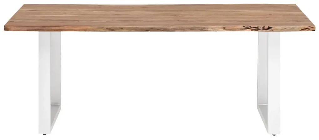 furniture-nabytek.cz - Masívny jedálenský stôl Bullwer z akácie, lakovaný, hnedý – 140×90 cm