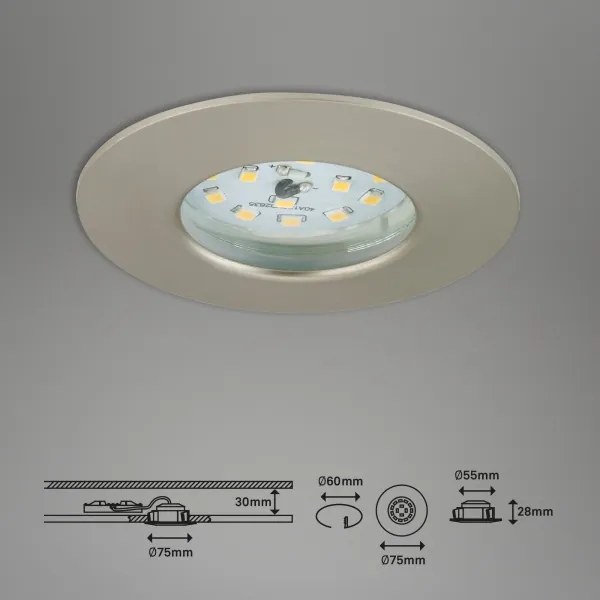 Briloner 7295-012- LED Stmievateľné kúpeľňové svietidlo ATTACH LED/6,5W/230V IP44