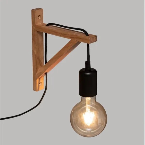 Atmosphera - Nástenné svietidlo WILD 1xE27/25W/230V borovica