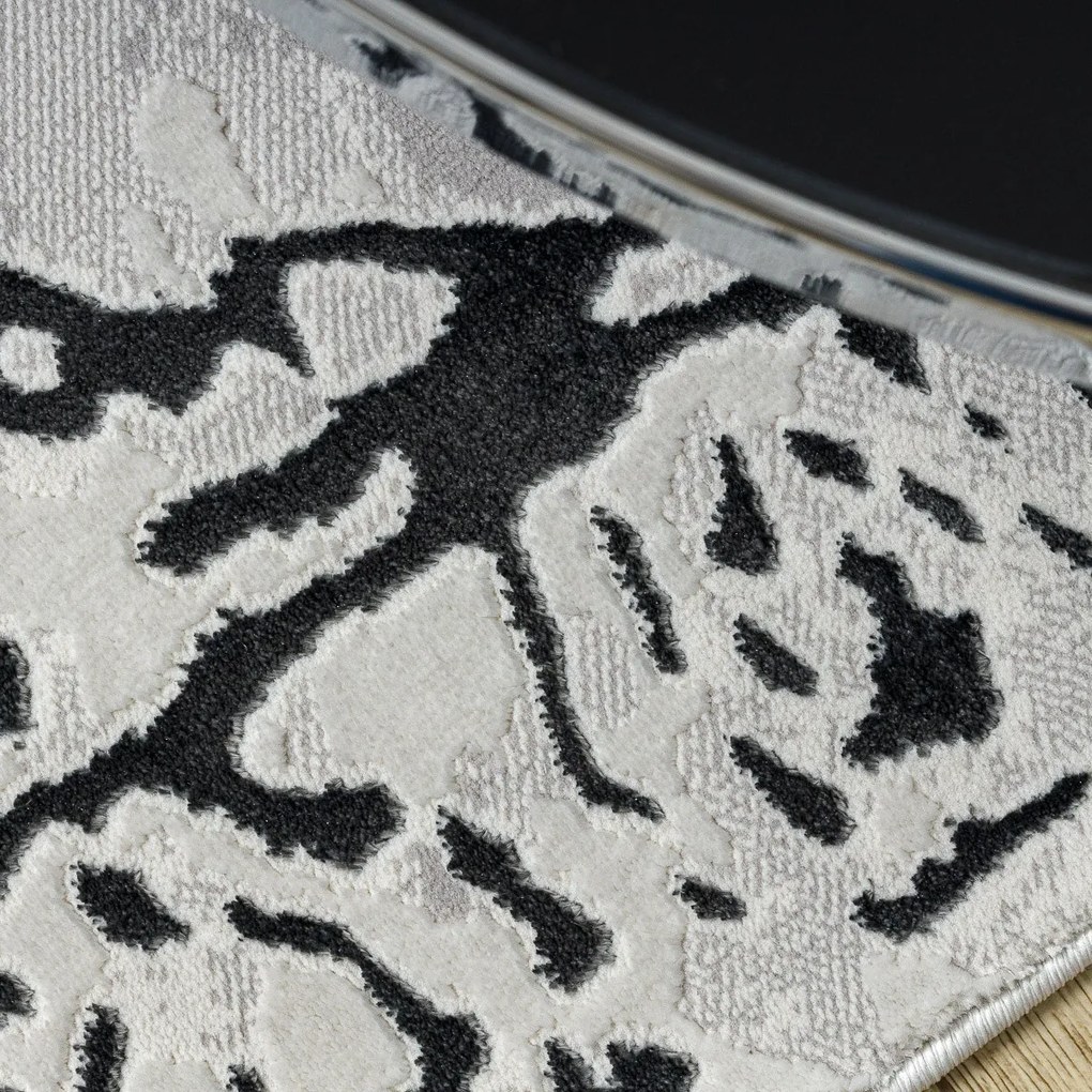 Dywany Łuszczów, Kusový koberec Allure 1961 white/grey, 80x150, šedá, kancelária