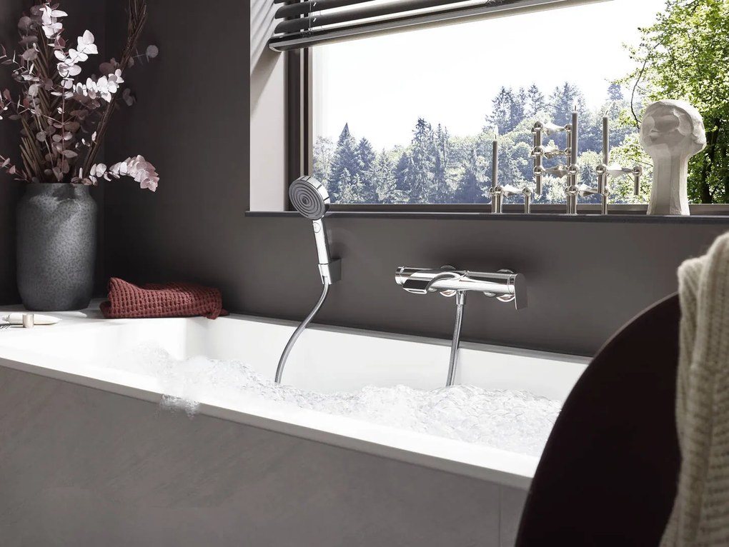 Hansgrohe Vivenis, nástenná vaňová batéria, chrómová, 75420000