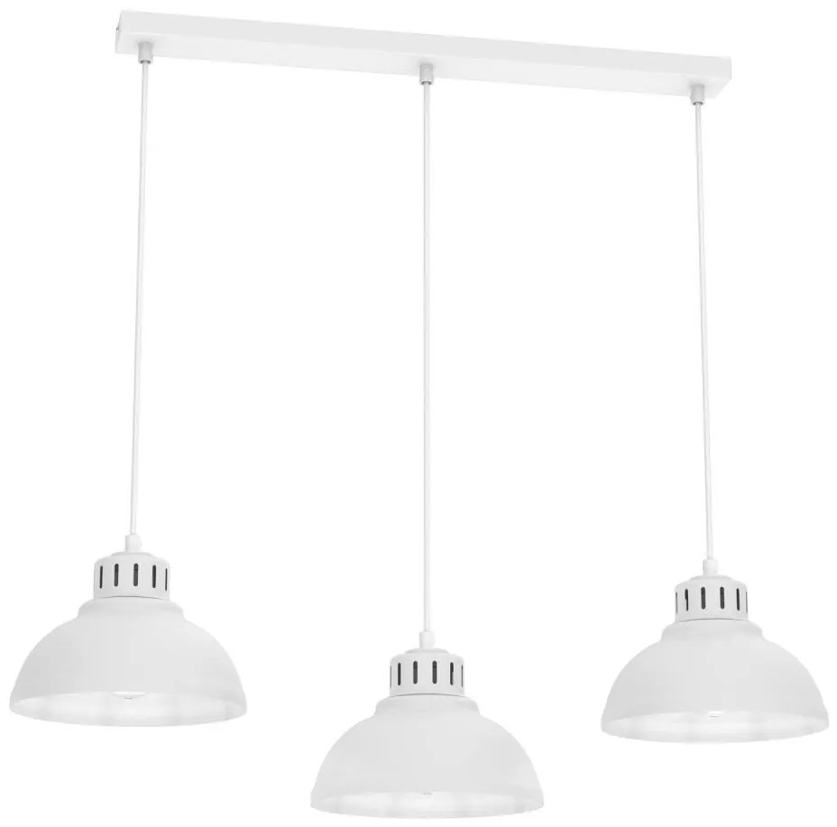 Luster na lanku SVEN 3xE27/15W/230V biela