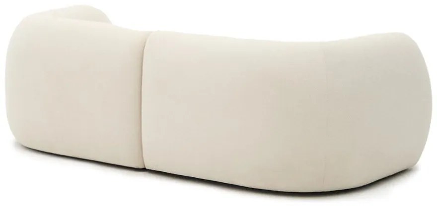 Krémová ženilková rohová pohovka (pravý roh/s leňoškou) Martina – Kave Home