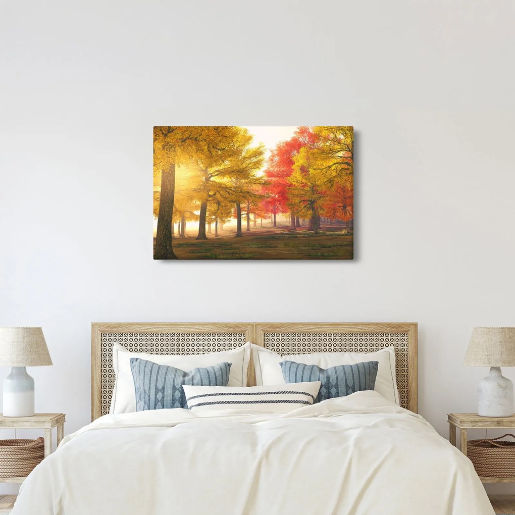 Obraz jesenných stromov (90x60 cm)