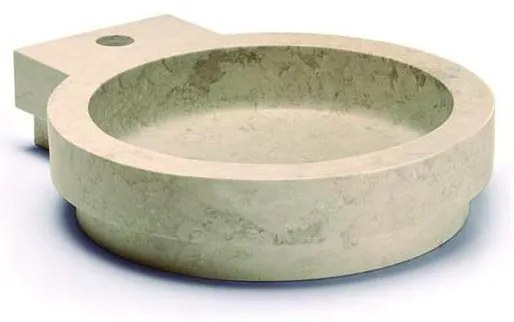 Bathco 00338 - Umývadlo na dosku ICONO 40x45 cm kameň/béžová