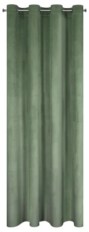 Dekorstudio Zamatový záves MELANIE 140x250cm tmavomätový