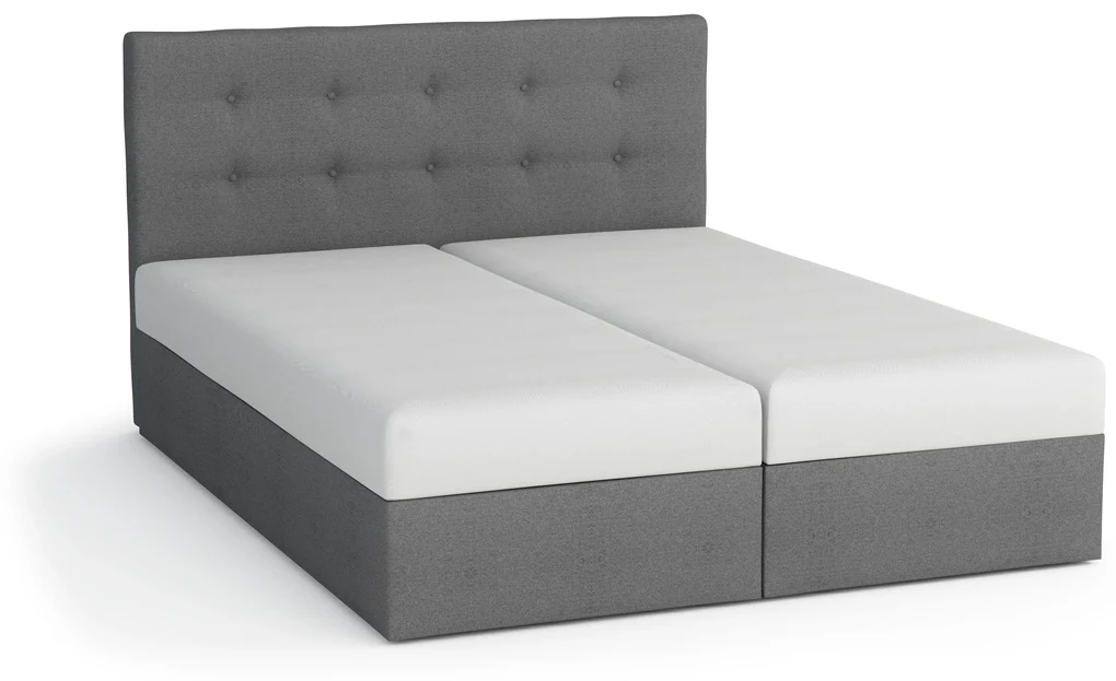 Manželská posteľ Boxspring 140 cm Lilac Comfort (vzor + čierna) (s matracom a úložným priestorom). Vlastná spoľahlivá doprava až k Vám domov. 1056070