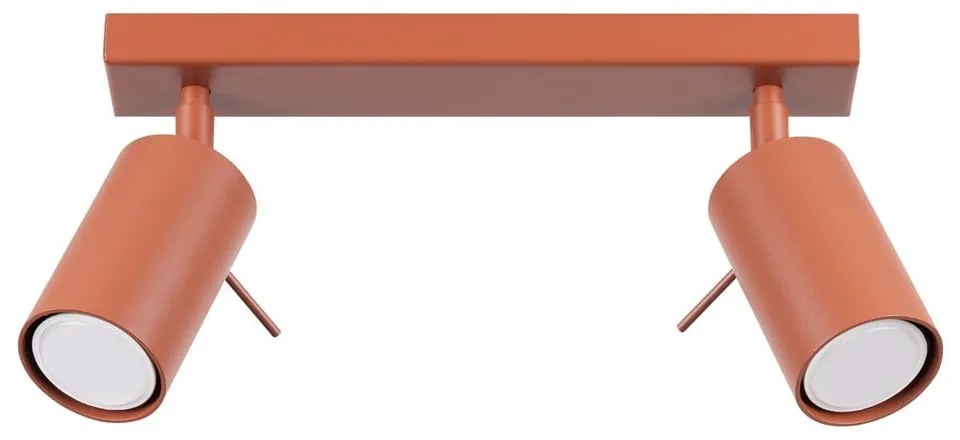 Bodové svietidlo v tehlovej farbe 6x30 cm Etna – Sollux