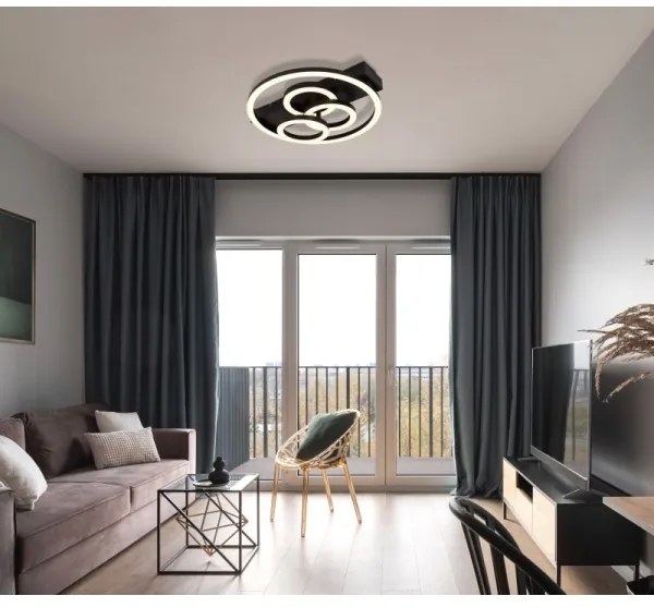 Globo 48040-40 - LED stmievateľné stropné svietidlo DARRYL I 40W/230V pr. 35x33 cm + diaľkové ovládanie