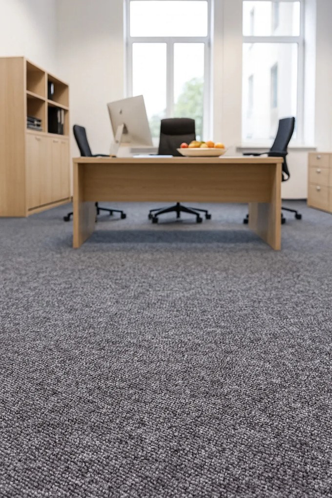 Condor Carpets, Metrážny koberec Classica 67, záťažový, na mieru, šíře 4m,5m, šedá, ab (mriežka), chodba / predsieň