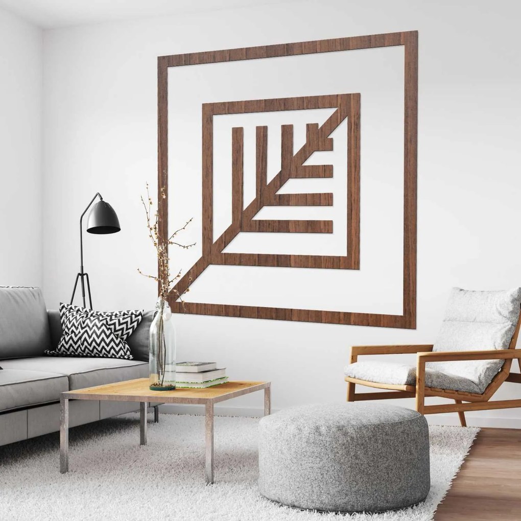 SENTOP | Geometrická drevená dekorácia na stenu – Moderný dizajn | SENTOP HDF0397-B