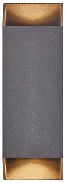 Nordlux - Vonkajšie nástenné svietidlo NICO 2xGU10/35W/230V IP54 antracit