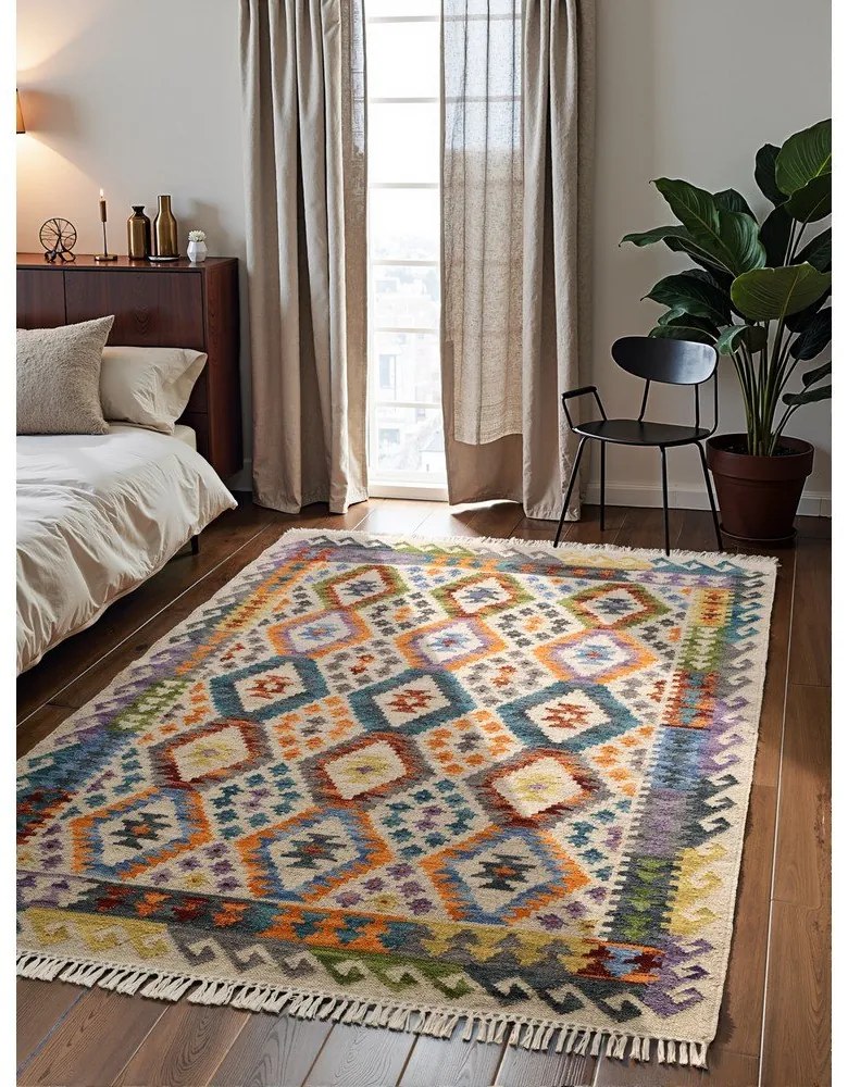 Obojstranný ručne tkaný vlnený koberec 120x170 cm Kamal Oasis – Nouristan