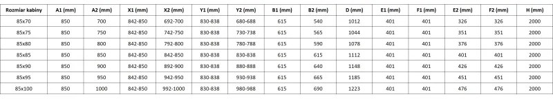 Mexen Lunar-F Duo, skladací sprchový kút 85 x 85 cm, 8mm číre sklo, biely profil, 836-085L-085P-20-00