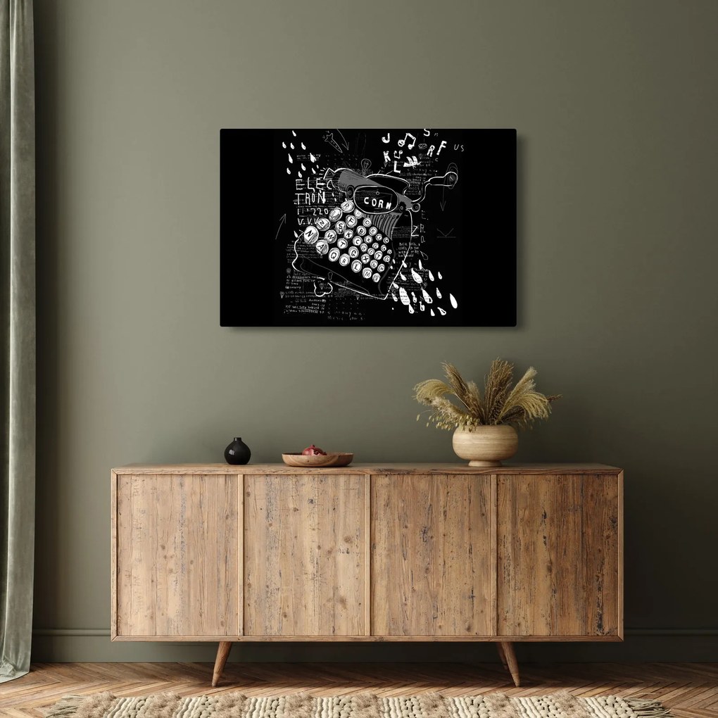 Obraz - Kresba v Banksyho štýle (90x60 cm)