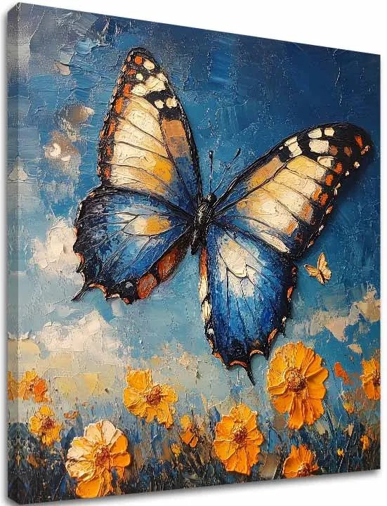 Obraz motýľov Slnečný deň - 100% originál domaľovaný akrylom