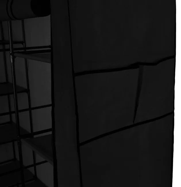 Šatníková skriňa OLENA čierna