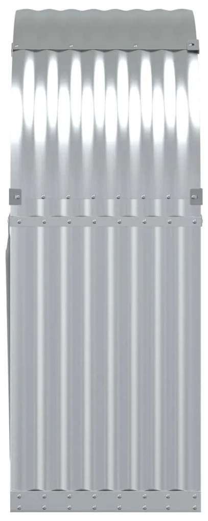 Držiak na polená strieborný 80x45x120 cm pozinkovaná oceľ