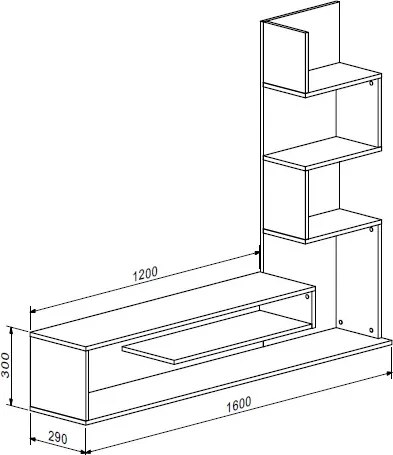 Obývacia stena MAMBA, dub Sonoma / biela